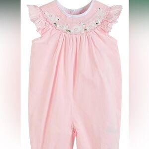 Lil Cactus Bunny Easter Smocked Playsuit